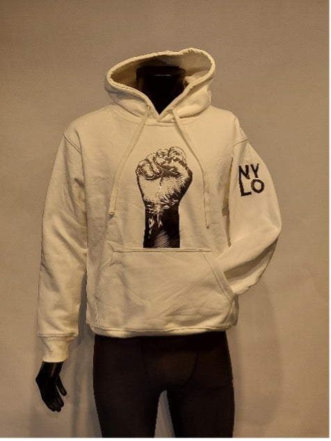 Hoodie Fist | Wit